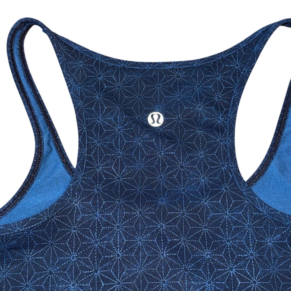 Lululemon‎ Refresher Racerback Tank Top Womens Size 2 Star Inkwell Rugged Blue